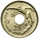 ESPAÑA 25 PESETAS 1990 SALTADOR JUAN CARLOS I SIN CIRCULAR