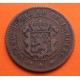 LUXEMBURGO 5 CENTIMOS 1860 A ESCUDO DEL GRAN DUQUE KM.22.2 MONEDA DE COBRE Luxembourg copper coin