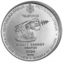 . 1 aaacoin @ENVIO HOY@ SERBIA 100 DINARA 2024 NIKOLA TESLA TELEFORCE DIRECT ENERGY WEAPON MONEDA DE PLATA silver Oz ONZA