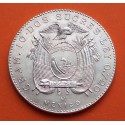 ECUADOR 2 SUCRES 1944 Ceca de PHILADELPIA JOSE DE SUCRE KM.73 MONEDA DE PLATA MBC++ @ESCASA@ silver coin