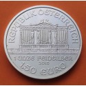 @LA DE LA FOTO@ AUSTRIA 1,50 EUROS 2015 FILARMONICA DE VIENA MONEDA DE PLATA PURA cápsula 1 ONZA Oz Osterreich PHILHARMONIC