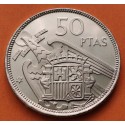 ESPAÑA 50 PESETAS 1957 * 75 FRANCO PROOF PRUEBA CARTERA FNMT