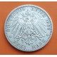 ALEMANIA 5 MARCOS ESVASTICA NAZI 1936 G PLATA III REICH LUJO