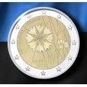 . 1 aaacoin @ENVIO HOY@ ESTONIA 2 EUROS 2024 ACIANO FLOR NACIONAL 1ª MONEDA CONMEMORATIVA Eesti Estonie euro coin