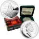 CANADA 1 DOLAR 1998 RCMP 125 ANIVERSARIO DE LA REAL POLICIA MONTADA KM.306 MONEDA DE PLATA PROOF ESTUCHE Silver Dollar