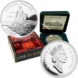 CANADA 1 DOLAR 1997 HOCKEY URSS PLATA SILVER SET KM*282 PP