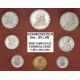 @PAPA PIO XII Serie Completa@ VATICANO 1+2+5+10+20+50+100 LIRAS 1951/1955 + 500 LIRAS 1958 PLATA EBC/SC