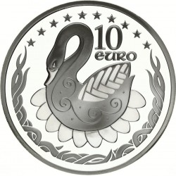 IRLANDA 10 EUROS 2004 AMPLIACIÓN DE LA UNIÓN EUROPEA KM.42 MONEDA DE PLATA PROOF Ireland Eire Irland silver coin