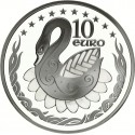 IRLANDA 10 EUROS 2005 HAMILTON PLATA PROOF SILVER EIRE