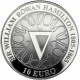 IRLANDA 10 EUROS 2005 HAMILTON PLATA PROOF SILVER EIRE