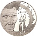 IRLANDA 10 EUROS 2005 HAMILTON PLATA PROOF SILVER EIRE