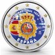 . 1 aaacoin @ENVIO HOY@ COLOR Nº 4 - ESPAÑA 2 EUROS 2024 POLICÍA NACIONAL 200 ANIVERSARIO Cápsula MONEDA CONMEMORATIVA