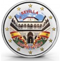 . 1 aaacoin @ENVIO HOY@ COLOR Nº 4 - ESPAÑA 2 EUROS 2024 SEVILLA - CATEDRAL y ALCAZAR Cápsula MONEDA CONMEMORATIVA