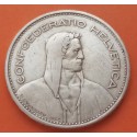 SUIZA 5 FRANCOS 1932 B GUILLERMO TELL @FECHA ESCASA@ KM.40 MONEDA DE PLATA MBC Switzerland 5 Francs