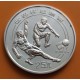 CHINA 25 YUAN 1982 JUGADOR EN REGATE MUNDIAL DE FUTBOL ESPAÑA 82 KM.59 MONEDA DE PLATA PROOF Imperfecciones