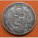 PERU 1 SOL 1889 TF Ceca de Lima DAMA SENTADA KM.196 MONEDA DE PLATA MBC REPUBLICA PERUANA