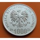 @PROBA Tirada 9.000@ POLONIA 1000 ZLOTY 1986 BALON - MUNDIAL DE FUTBOL EN MEXICO KM.541 MONEDA DE PLATA PROOF