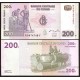 CONGO 200 FRANCOS 2007 TOCANDO MUSICA CON TRONCOS Pick 99 BILLETE SC Africa UNC BANKNOTE