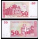 @ESCASO@ MACEDONIA 50 DENARI 1993 IGLESIA ORTODOXA y PUEBLO Pick 11 BILLETE SC 50 Dinara UNC BANKNOTE