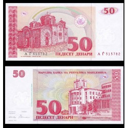 . MACEDONIA 10 DINARA 1996 GALLO Pick 14 SC Dinari Denar