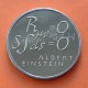 . 2 monedas ALBERT EINSTEIN x SUIZA 5 FRANCOS 1979 FORMULA MATEMATICA y BUSTO KM.57 + KN.58 NICKEL SC- Switzerland