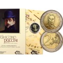 SAN MARINO 2 EUROS 2014 GIACOMO PUCCINI SC MONEDA CONMEMORATIVA EN ESTUCHE