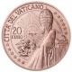 . 1 acoin x VATICANO 20 EUROS 2021 BASILICA y ESTATUA DE SAN PEDRO Serie ARTE y FE 1ª MONEDA DE COBRE SC