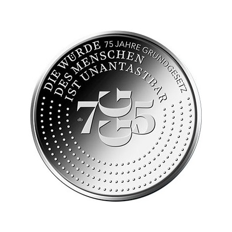 . 1 aaacoin @13/JUNIO Envío@ ALEMANIA 20 EUROS 2024 G CONSTITUCIÓN 75 AÑOS MONEDA DE PLATA SC Germany BRD