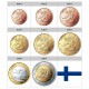 FINLANDIA MONEDAS EURO 2002 SC 1+2+5+10+20+50 Centimos + 1 EURO + 2 EUROS 2002 @PROCEDEN DE CARTERA OFICIAL@ Finland Euroset