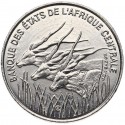 ESTADOS DEL AFRICA CENTRAL 100 FRANCOS 1996 ANTILOPES KM.13 MONEDA DE NICKEL SC Etats de L'Afrique Centrale 100 FRANCS CFA