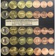 35 monedas x 1+2+5+10+20+50 Centimos + 1 EURO 2009 ALEMANIA MONEDAS EURO 2009 SIN CIRCULAR Letras A+D+F+G+J