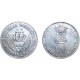 .INDIA 10 RUPIAS 1970 FLOR DE LOTO SILVER PLATA RUPEE