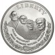 ESTADOS UNIDOS 1 DOLAR 1991 S MONTE RUSHMORE y PRESIDENTES KM.229 MONEDA DE PLATA PROOF Estuche Oficial US MINT USA