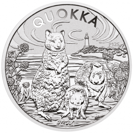 . 1 aaacoin @ENVIO HOY@ AUSTRALIA 1 DOLAR 2024 QUOKKA "EL ANIMAL MAS FELIZ DEL MUNDO" MONEDA DE PLATA ONZA OZ