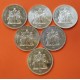 . 6 Monedas x FRANCIA 50 FRANCOS 1974 1975 1976 1977 1978 1979 HERCULES KM.941.1 PLATA EBC/SC 6 MONEDAS - 5,22 Onzas