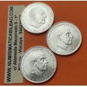 3 monedas NUEVAS SC x ESPAÑA 100 PESETAS 1966 * 19 66 + 67 + 68 FRANCISCO FRANCO KM.797 PLATA Imperfecciones ESTADO ESPAÑOL