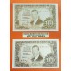 @2 TIPOS@ ESPAÑA 100 PESETAS 1953 JULIO ROMERO DE TORRES Marrón Claro + Marrón Oscuro Pick 145 SC 2 BILLETES SIN CIRCULAR Spain