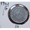 DITTRES REICH GERMANY 10 REICHSPFENNIG 1941 D SWASTIKA NAZI ZINC