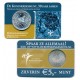 @ESCASA@ HOLANDA 5 EUROS 2004 ARUBA y LAS ANTILLAS HOLANDESAS MONEDA DE PLATA SC @COINCARD@ The Netherlands