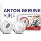 HOLANDA 5 EUROS 2021 ANTON GEESINK CAMPEON DE JUDO 1ª MONEDA SC @COINCARD@ The Netherlands