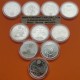 10 monedas NO BOLSA FNMT x ESPAÑA 12 EUROS 2002+2003+ 2004 x2 +2005+2006+2007+2008+2009+2010 PLATA SC SI CAPSULAS