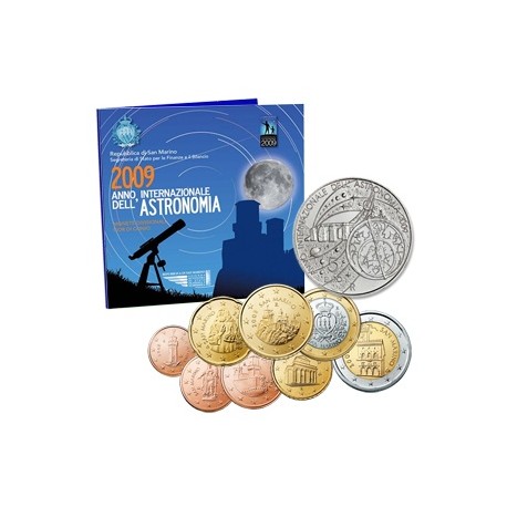 .SAN MARINO CARTERA OFICIAL EUROS 2003 BU SET KMS + 5€ PLATA