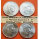 4 monedas x 100 PESETAS 1966 * 19 66 + 67 + 68 + 70 FRANCO ESTADO ESPAÑOL PLATA KM.797 SC España ESTRELLAS PERFECTAS