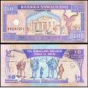 SOMALILAND 10 SHILLINGS 1994 MANADA DE DROMEDARIOS y OVEJAS Pick 3 BILLETE SC Somalilandia Somalia UNC BANKNOTE