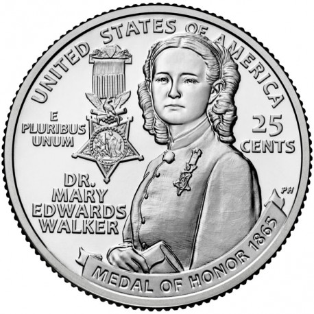 . 1 aaacoin @ENVIO HOY@ ESTADOS UNIDOS 25 CENTAVOS 2024 P MARY EDWARDS American Women Quarter 13ª / 20º MONEDA DE NICKEL