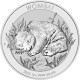 . 1 aaaoin @ÚLTIMA MONEDA DE ISABEL II@ AUSTRALIA 1 DOLAR 2023 WOMBAT El pequeño Oso de Tasmania PLATA Oz ONZA