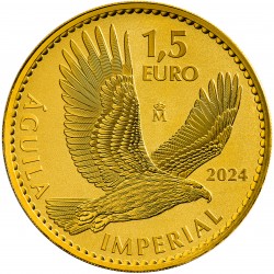 . 1 coin x España 1,5 EURO 2022 TORO y COLUMNARIO @1 ONZA DE ORO PURO 999,9@ 15.000 Monedas 1,50 EUROS GOLD BULLION COIN