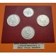 @OFERTA@ SOUVENIR VATICANO 4 MEDALLAS 1985 PAPA JUAN XXIII - PABLO VI - GIOVANNI PAOLO I y JUAN PABLO II COBRE BAÑO DE PLATA SC-