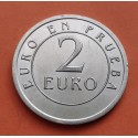 1 moneda EURO-PRUEBA x ESPAÑA 2 EUROS 1998 CHURRIANA ACUÑADA POR LA FNMT NICKEL SC- Pattern Essai