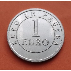 1 moneda EURO-PRUEBA x ESPAÑA 1 EURO 1998 CHURRIANA ACUÑADA POR LA FNMT NICKEL SC- Pattern Essai
